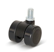 Premium furniture castor, 36mm, PU with threaded pin 8x15mm
