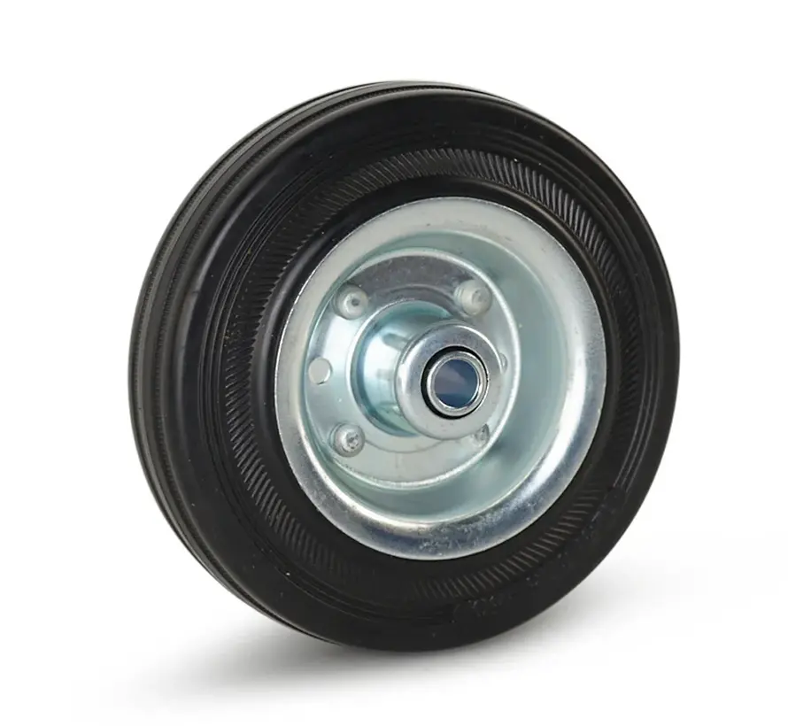 Odourless rubber wheel - 125mm - 100kg