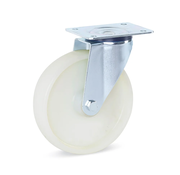 Nylon swivel castor with top plate - 125mm - 200kg