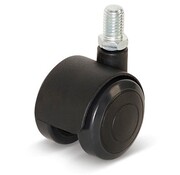 Premium furniture castor, with cap, 40mm, PU with threaded pin 10x15mm