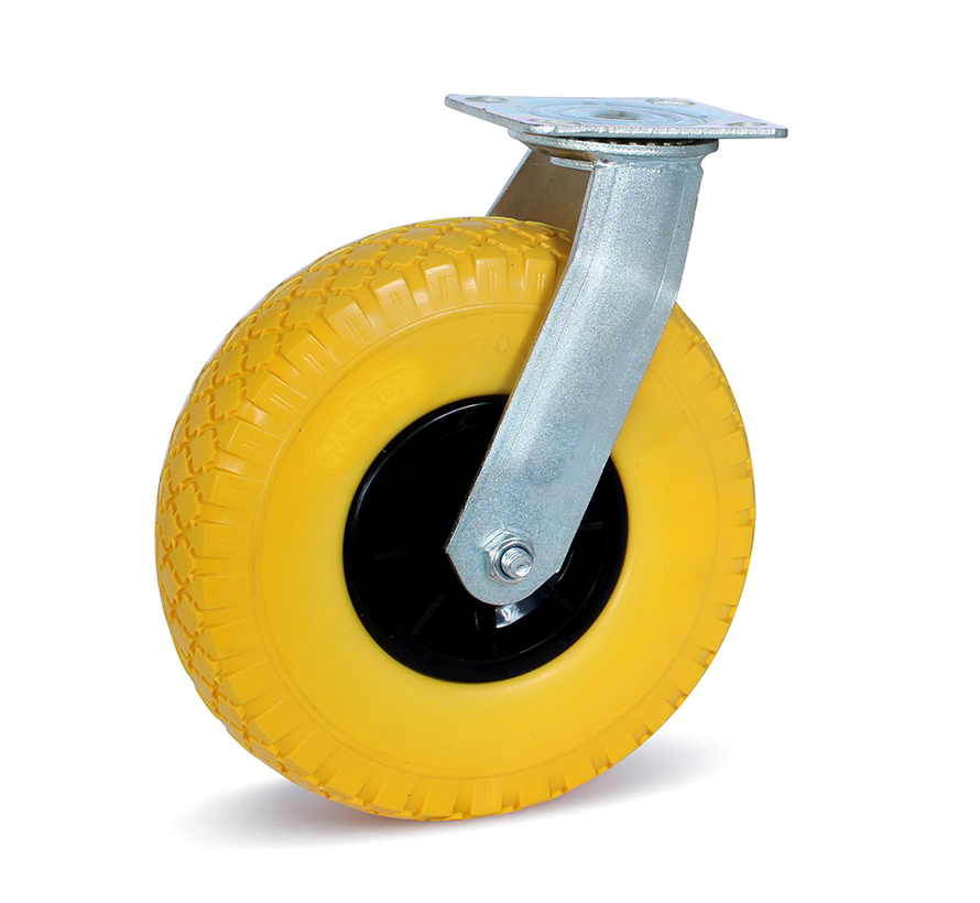 Swivel castor Anti-leak tyre - Plastic rim - 260mm - 125kg