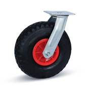 MESO Swivel castor pneumatic tyre - Plastic rim - 260mm - 125kg