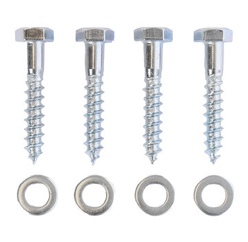 MESO Mounting set M6 - 4x Wood threaded bolt - 4x Washer