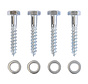 Mounting set M6 - 4x Wood threaded bolt - 4x Washer