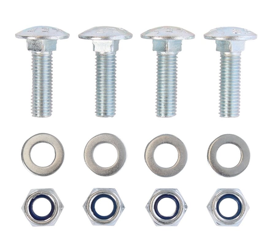 Mounting kit M10 - 4x Lock bolt - 4x Nut - 4x Washer