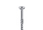 Flat and countersunk screw head