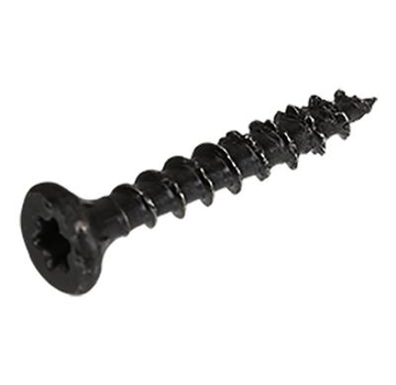 Blackline - Chipboard screws - Torx 10 Flathead - 3.0 x 20mm - Solid thread - Black (100 pieces)