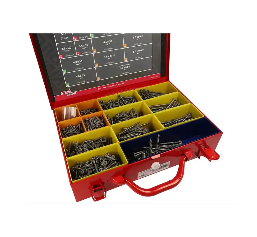 Dynaplus - Assortment case screws - TORX - AR-Coated - 1,393-piece