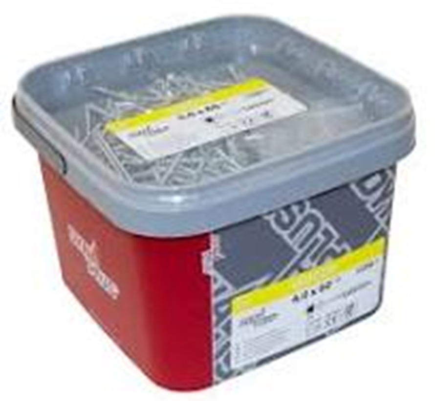 Dynaplus - Uni screws - Torx 20 flat head - 4 x 60mm/35 - Galvanised (1250 pieces)