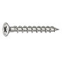 Heco Topix-Plus - stainless steel A2 Hinge screws - Pozidrive flat countersunk head - 4.5 x40mm - Full thread (500 pieces)