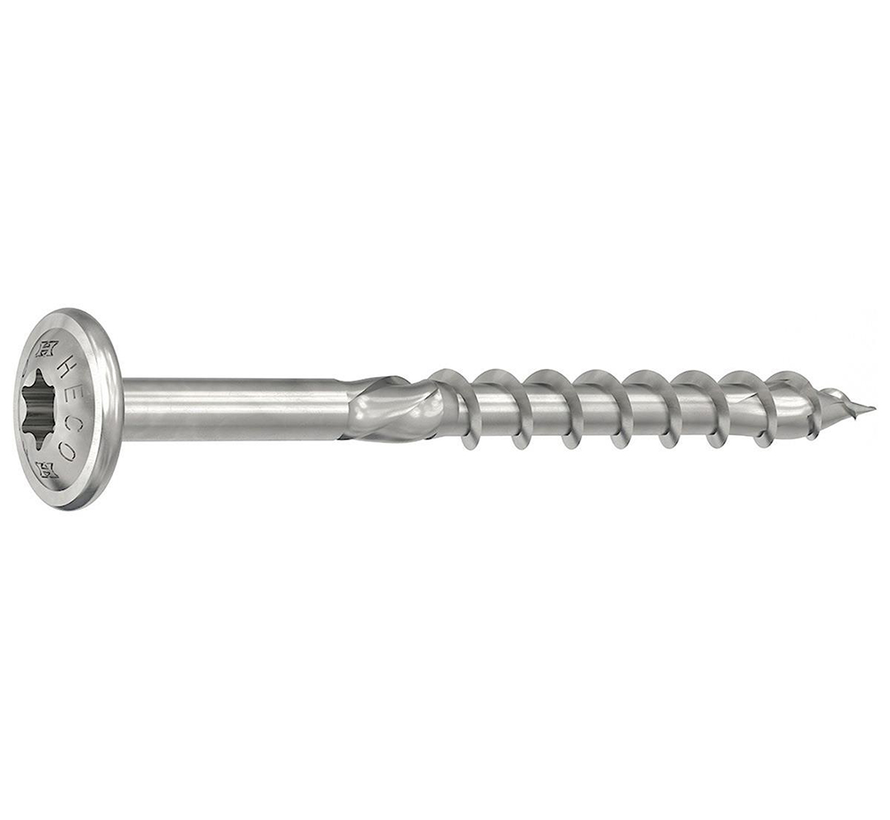 Heco Topix-Plus - Stainless A2 Screws - Torx counter head - 6 x120mm - Part thread (100 pieces)