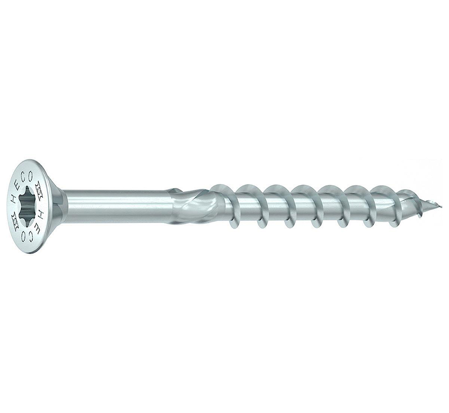 Heco Topix-Plus Screws - Hecodrive countersunk head - 6x 80mm - Part thread (100 pieces)