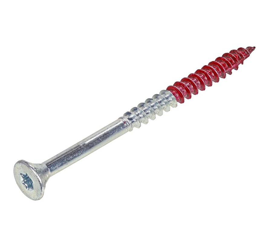 Rotadrill - Uni screws - Torx 25 Flathead - 6 x 160mm - Solid thread - Zinc-plated (50 pieces)