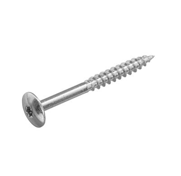 Screws for mounting Trespa panels - Torx 20 - 4.8x60mm - Stainless steel - Partial thread - Stainless steel blank (100 pieces)