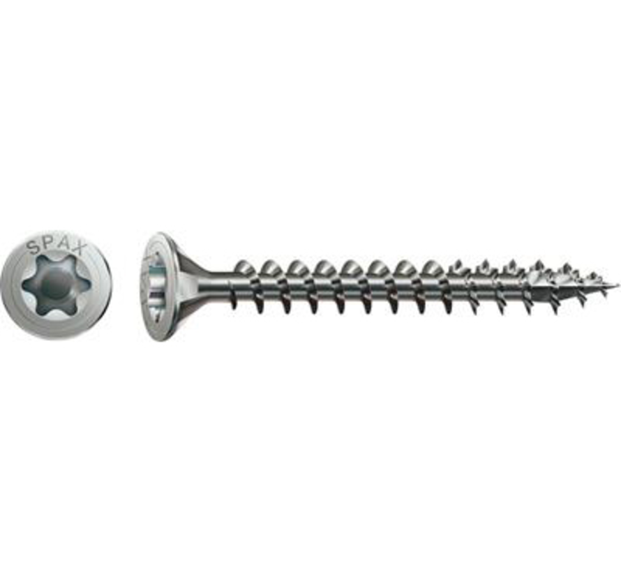 Spax - Chipboard screws - Torx 10 Flathead - 3 x 40mm - Solid thread - stainless steel (200 pieces)