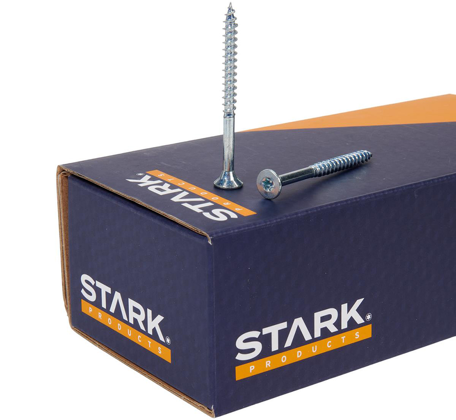 Stark - Torx 20 Chipboard screws + cutting tip - 5 x 120mm - Zinc-plated - Partial thread (1200 pieces)