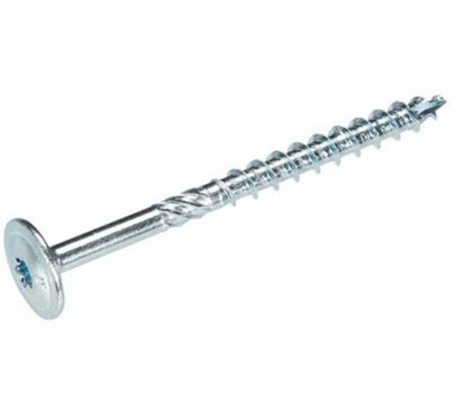 Woodies - Counter head screws - Torx 30 Counter head - 6 x 120mm - Part thread - Zinc-plated (100 pieces)