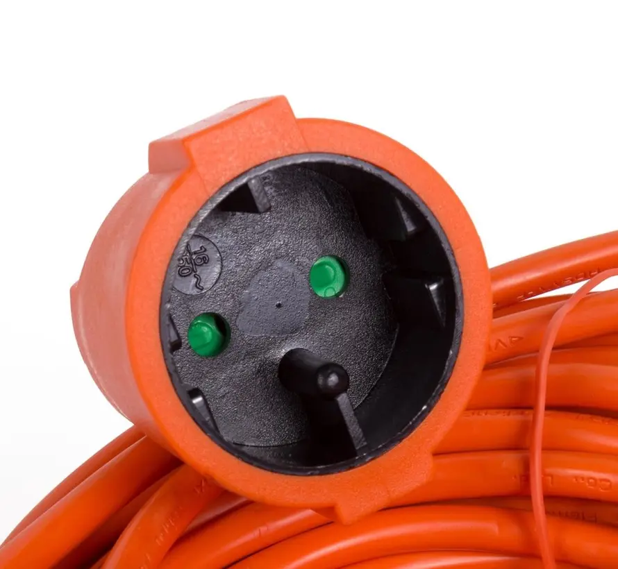 Extension cord - 2 x 1.0 - 20 Metres - Orange