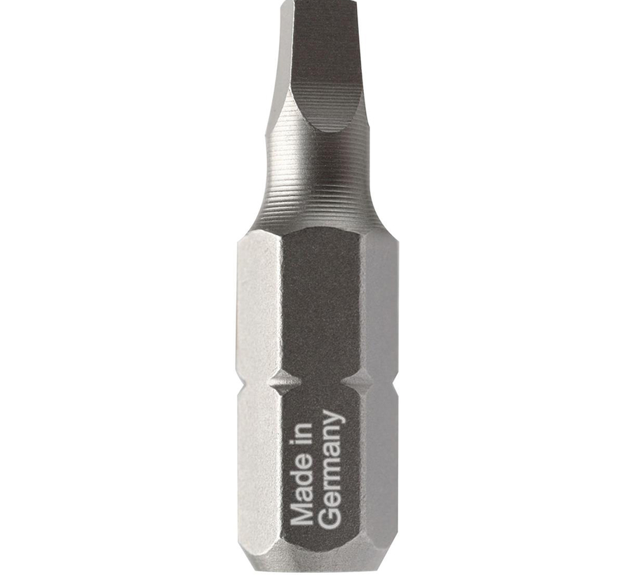 Diager - Squaredrive screw bits - 1/4"- SQD 2 - 25mm - Blister (5 pieces)