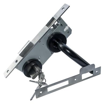 Eurofix Eurofix - Door lock set - Round rose - Door size 45mm - PC 85mm - Black