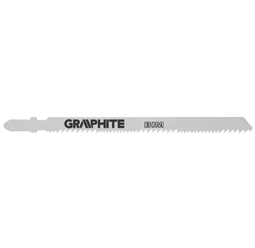 GRAPHITE Graphite - Jigsaw blades - For wood, metal, stainless steel/inox - Extra long (2 pieces)