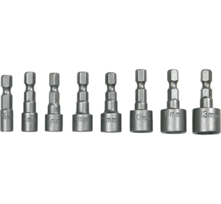 Graphite - Cap bits set - 1/4'' - SW5 - 13mm - 8-piece