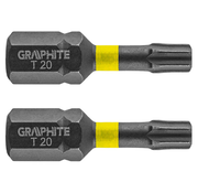 GRAPHITE Graphite - IMPACT - Screw bit box - TX20 - 25mm (20 pieces)
