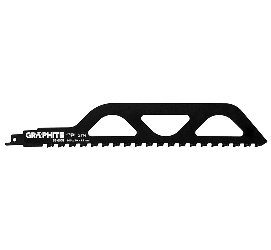 Graphite - Reciprocating saw blades - 2 TPI - 305x50x1.5mm (2 pieces)
