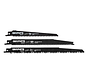 Graphite - Reciprocating saw blade set - For wood (3 pieces)