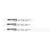 GRAPHITE Graphite - Reciprocating saw blade set - For wood/metal (3 pieces)