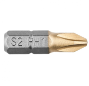 GRAPHITE Graphite - Screw bits - 1/4" PH1 - 25mm - TIN (2 pieces)