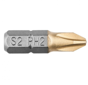 GRAPHITE Graphite - Screw bits - 1/4" PH2 - 25mm - TIN (2 pieces)