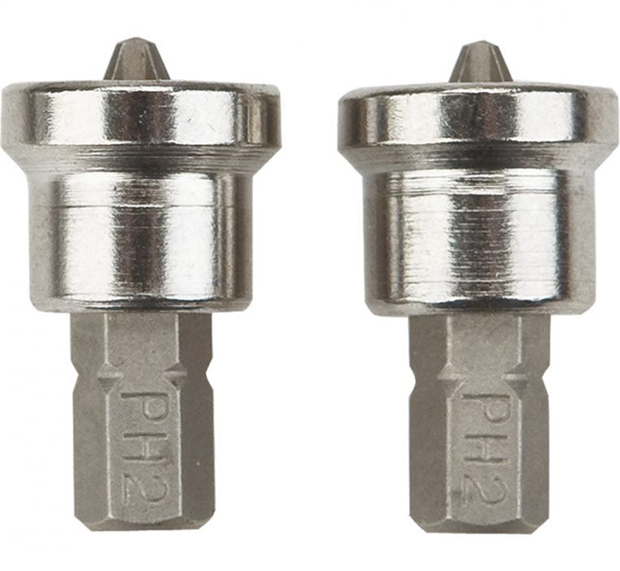 Graphite - Drywall screw bits - 1/4" PH2 - DIN 3126 (2 pieces)