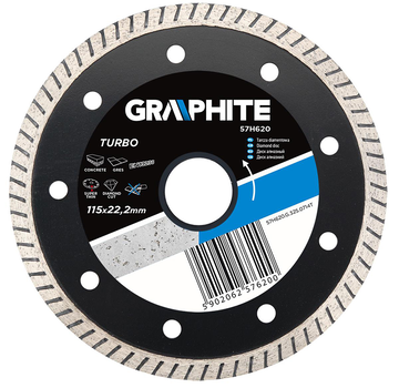 GRAPHITE Graphite - Turbo Super Thin - Diamond wheel - 115x22.2x6.0x1.3mm