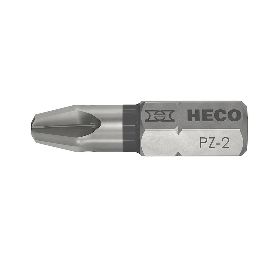 Heco - Drive-Bits - Pozidrive 2 - 25mm (Blister pack 2 pcs)