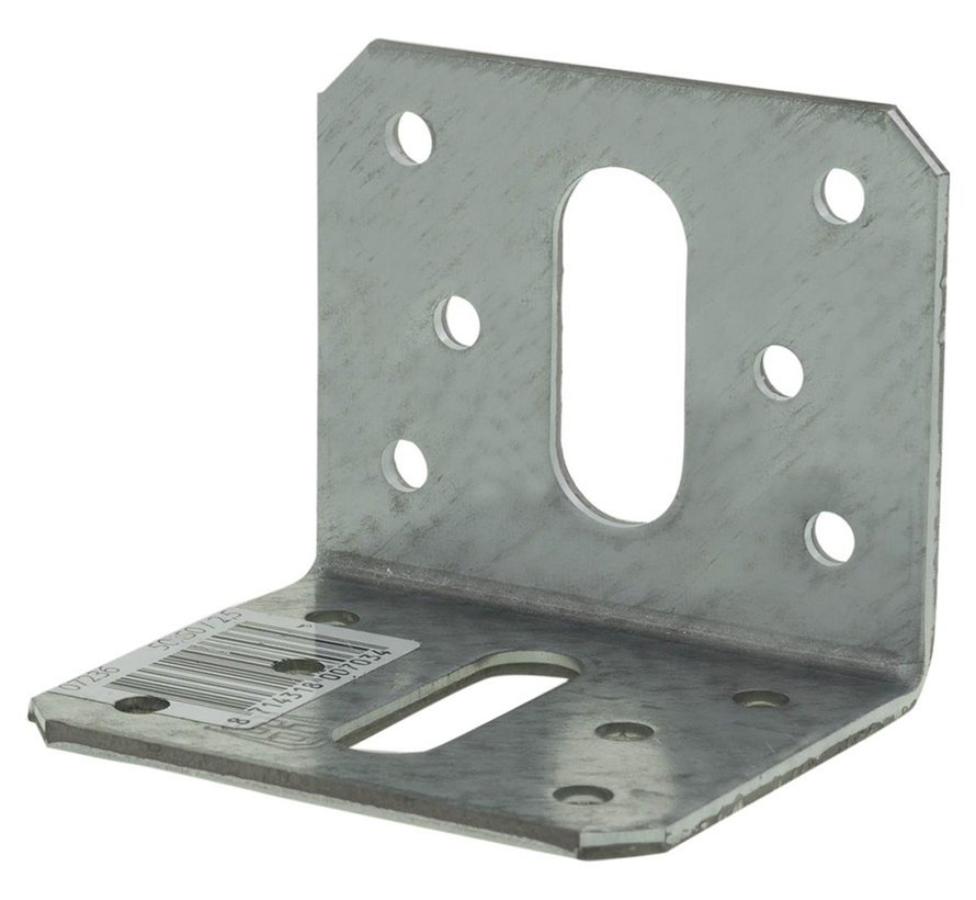 Corner anchor flat - 50x50x58x2,5mm - Galvanised