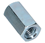 Coupling nuts - M8 - Zinc-plated (100 pieces)