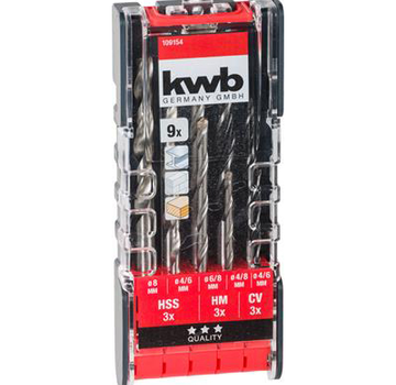 KWB Kwb - Combi drill set - 9-piece