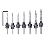 Kwb - Push-on countersink bit set - 8-piece
