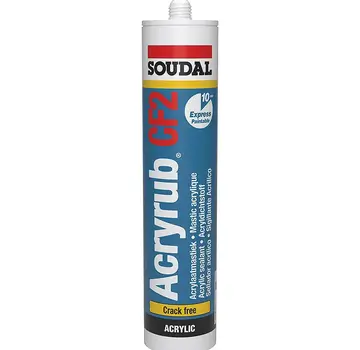 Soudal Soudal - Acryrub CF2 Crackfree - Acrylic sealant - White - 310ml