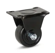 MESO Black nylon fixed castor - 50mm - 150kg