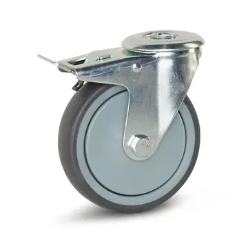 MESO Devices swivel castor braked with central hole - 125mm - 130kg