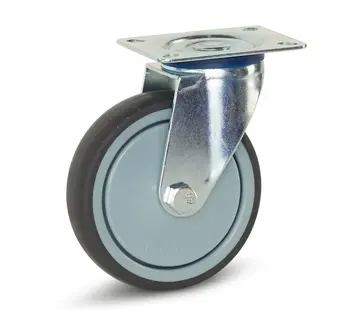 MESO Equipment swivel castor with top plate - 125mm - 130kg