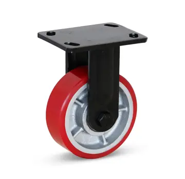 MESO PU extra heavy duty fixed castor - 150mm - 1000kg