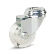 MESO Transparent Furniture castor with central hole - 50mm - 50kg