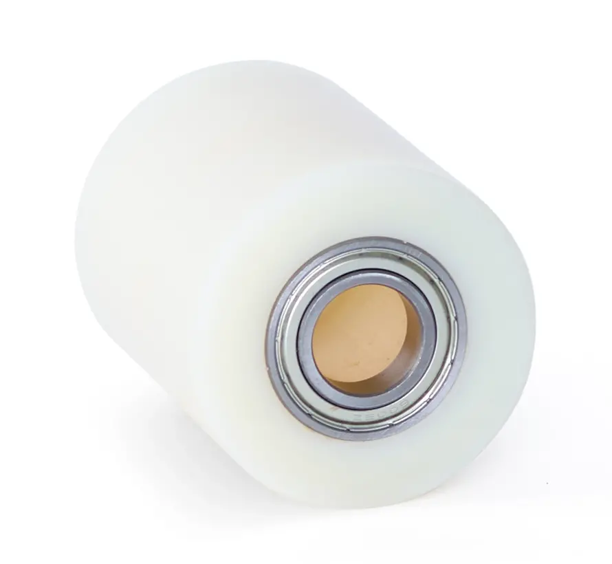 Nylon pallet roller 80x100 - Bore diameter 25mm - Ball bearing - Load capacity 1100kg