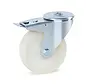 Nylon swivel castor braked with central hole - 150mm - 350kg