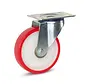 PU swivel castor with top plate - 160mm - 330kg
