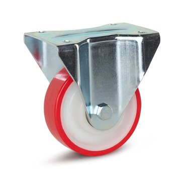 MESO PU fixed castor - 125mm - 270kg
