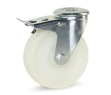 MESO Nylon swivel braked castor 125 mm - 250 kg